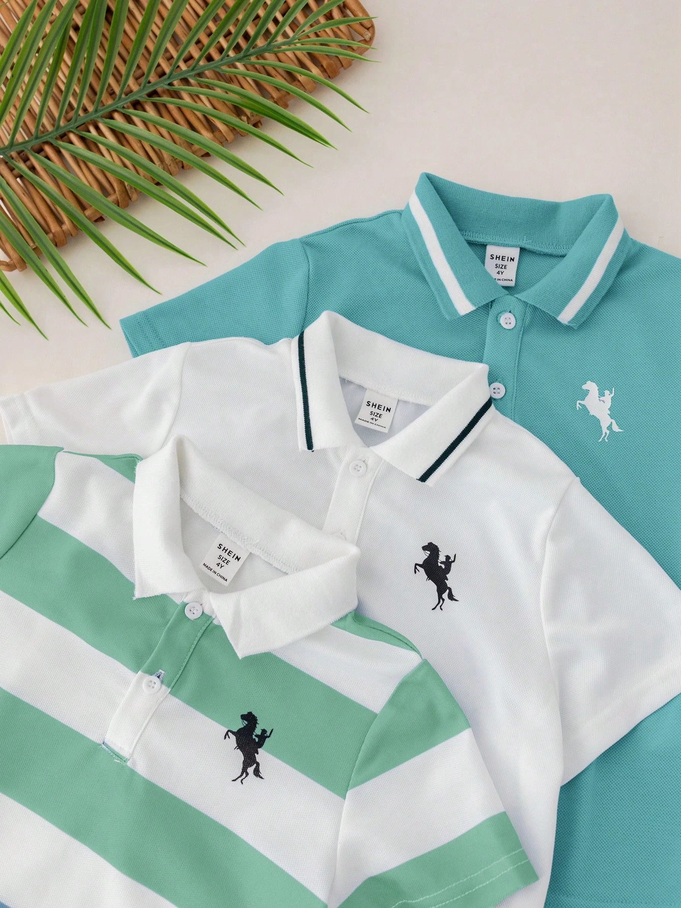 Lot de 3 Polos Garçon Sport Style Collège