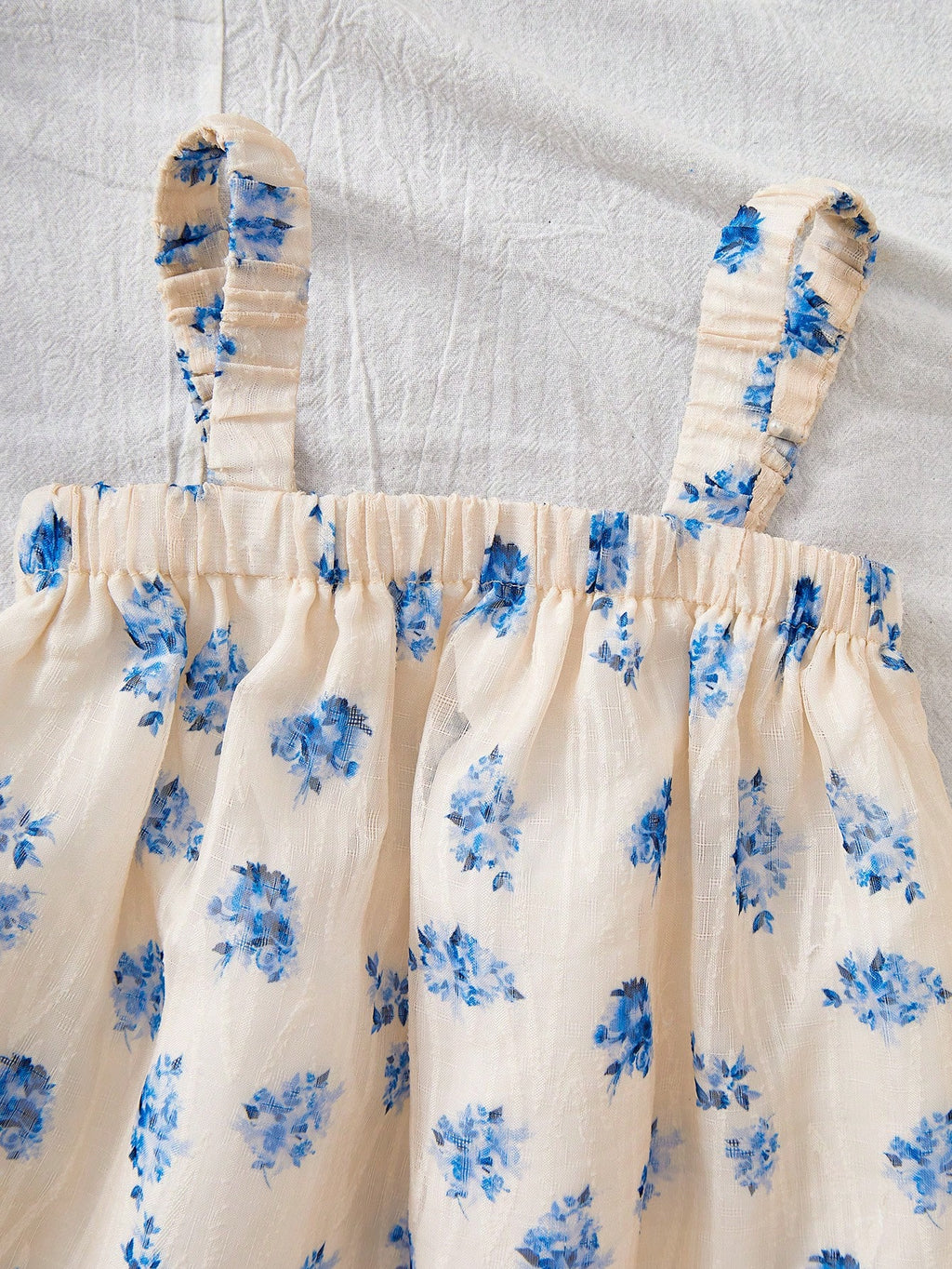 Baby Girl Mommy & Me Multicolor Loose Floral Print Camisole Summer Vacation Dress