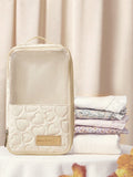 Cozy Pixies Beige Baby Diaper Bag, For Diaper And Outfit Storage, Can Be Placed In Mommy Bag Beige