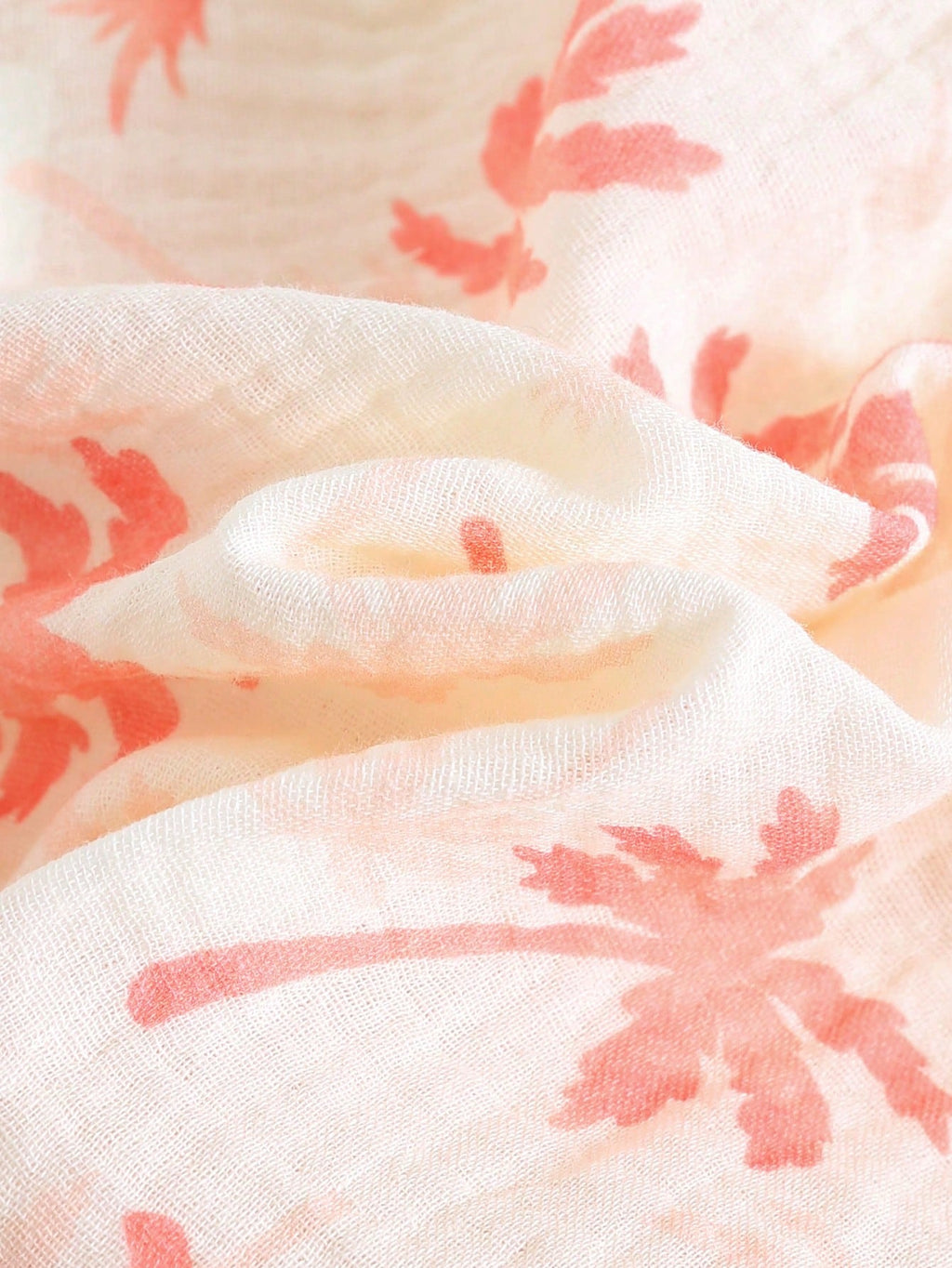 Robe d'été décontractée sans manches Bambinoo x Cozy Pixies pour bébé fille avec imprimé floral et plantes tropicales
