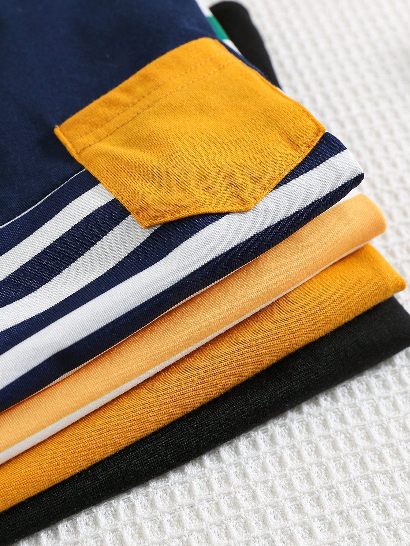 Casual Cute Short Sleeve T-Shirts 4 Pieces Set