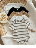 Cozy Pixies 5pcs/Set Infant Baby Boy Color Romper  Multicolor