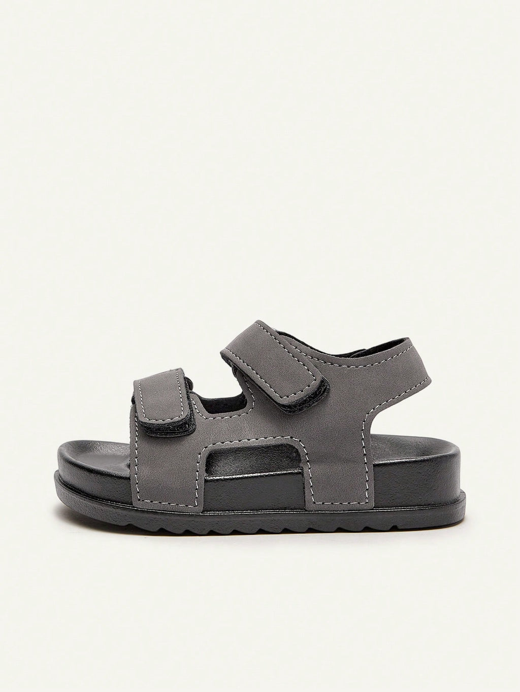 Cozy Pixies Toddler Boys' Soft-Sole Hook & Loop Summer Flat Sandals Army Green