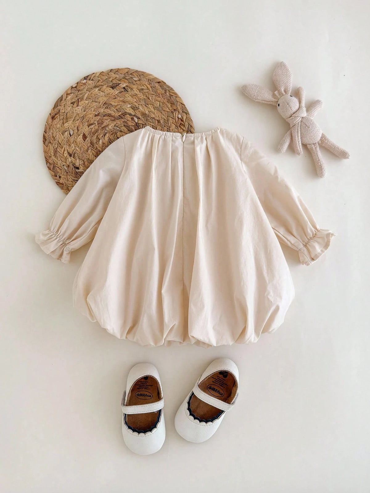 Newborn Baby Girl Bow Loose Long Sleeve Dress