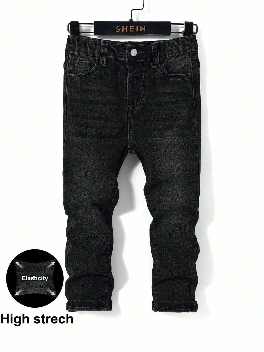 Boys' Black Skinny Denim Pants