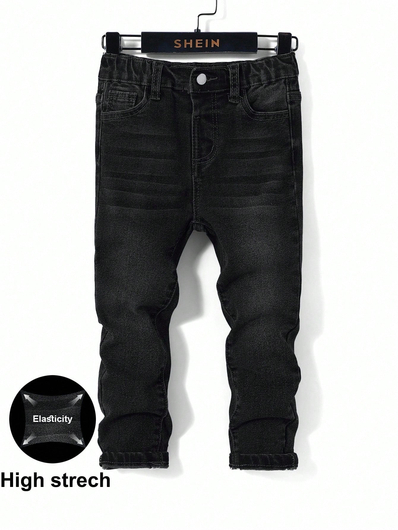 Boys' Black Skinny Denim Pants