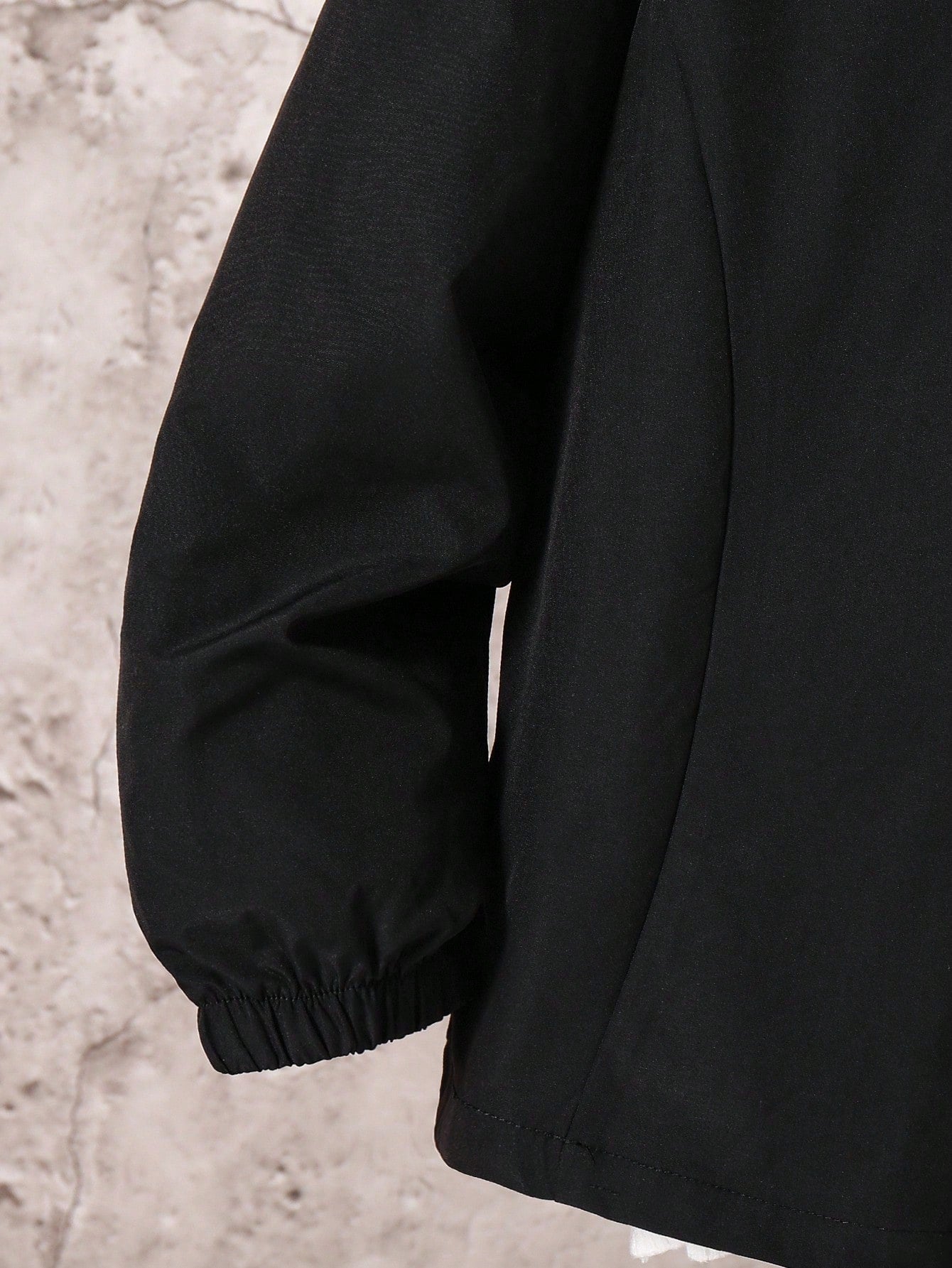 Veste Garçon Capuche Noire Imprimé Lettre