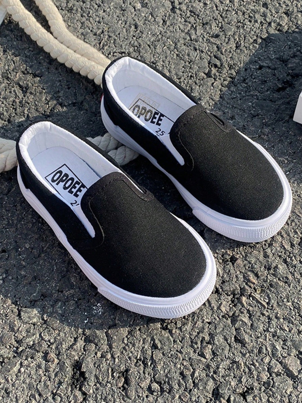 Bambinoo x OPOEE Playful Pals Kids' Classic Low-Cut Canvas Shoes