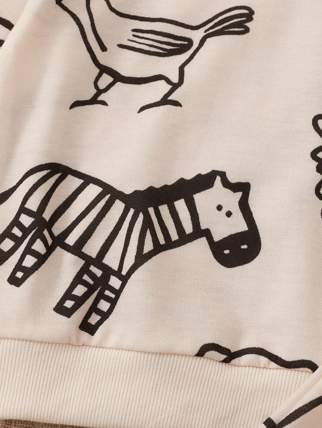 Bambinoo x Playful Pals Boys' Animal Print Sweatshirt & Pants Set