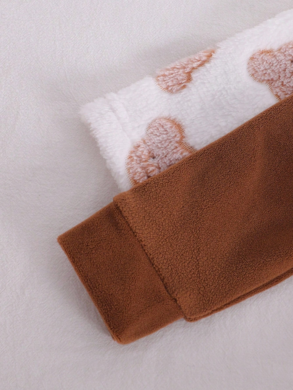 Newborn Baby Boy Coffee Brown Bear Jumpsuit Set
