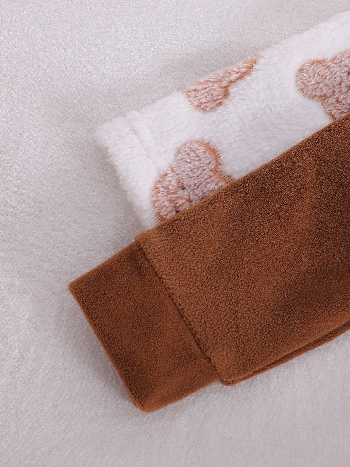 Newborn Baby Boy Coffee Brown Bear Jumpsuit Set