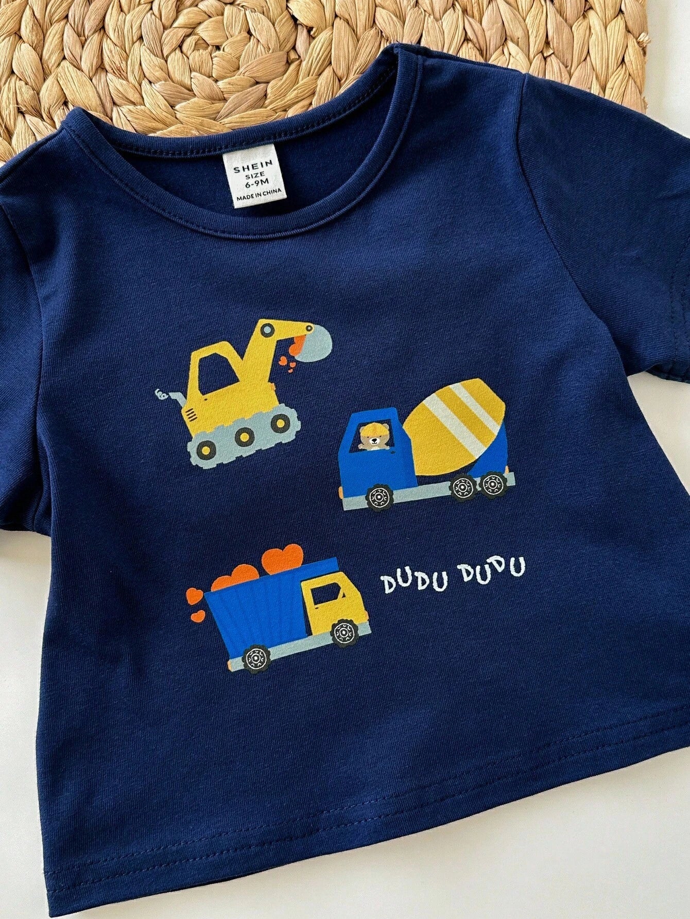 Multicolor Cartoon Animal Print Soft Crew Neck T-Shirts 3 Pieces Set