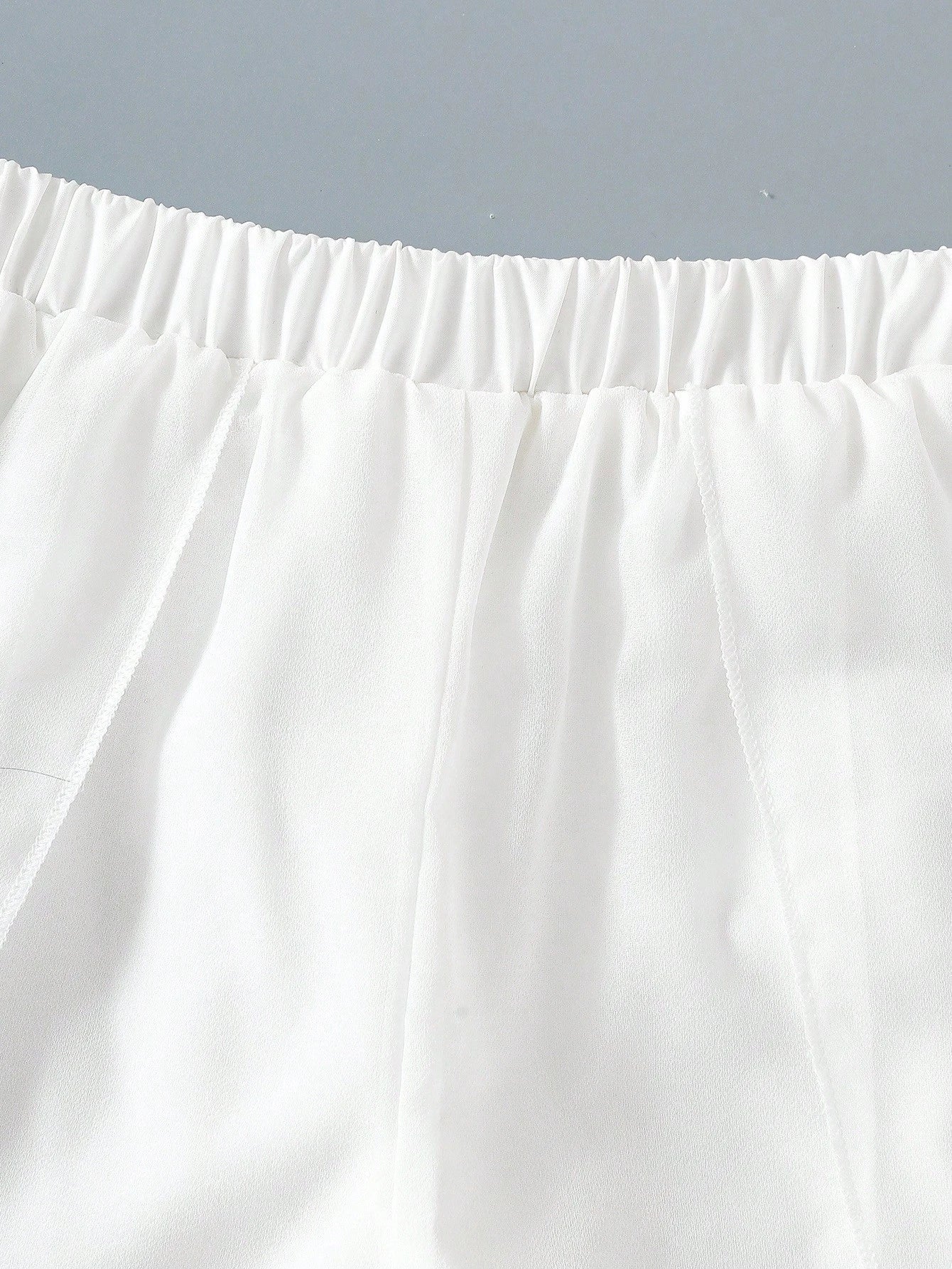 Ensemble Fille Débardeur Nœud Brodé & Pantalon Tulipe