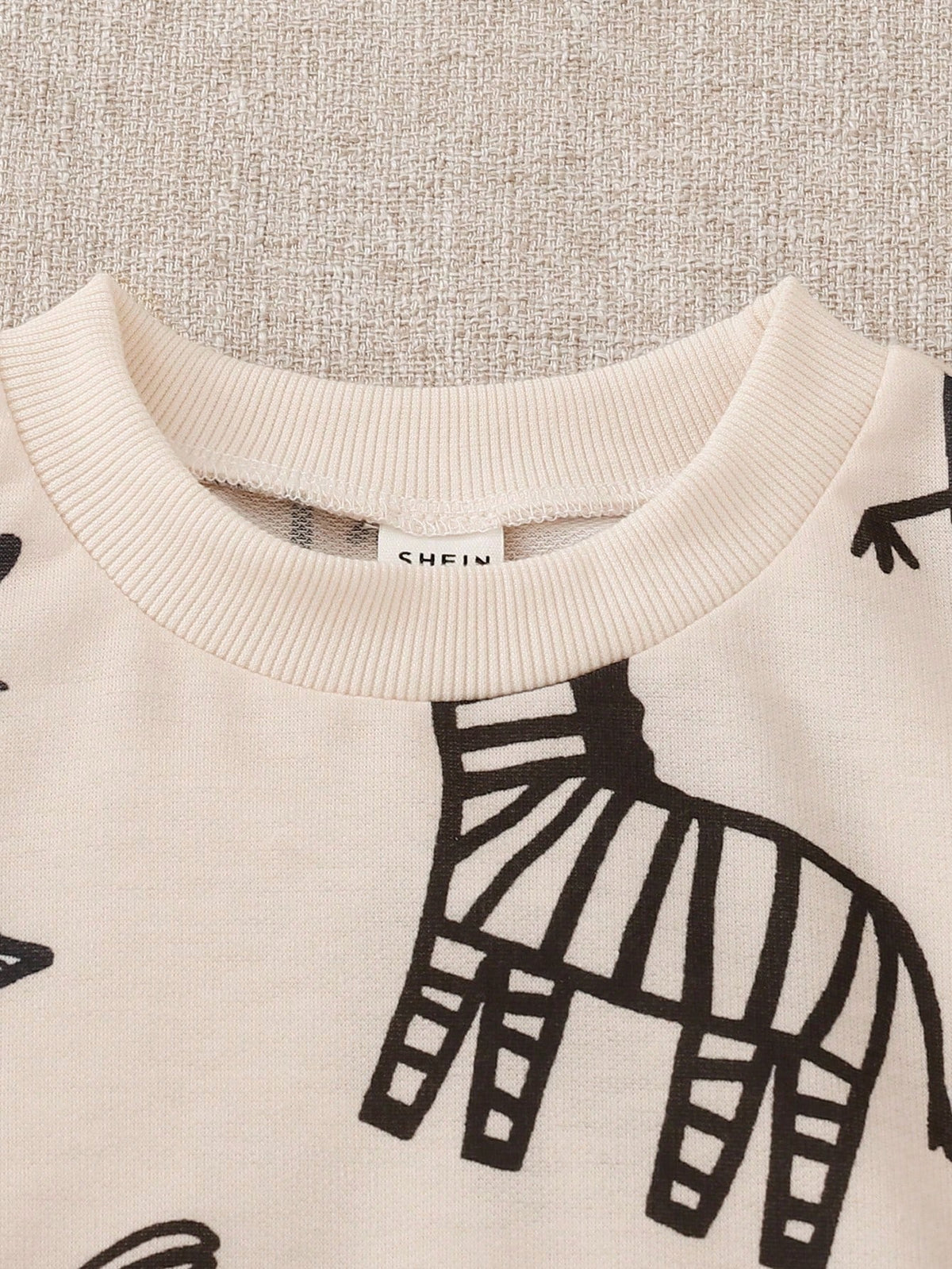 Bambinoo x Playful Pals Boys' Animal Print Sweatshirt & Pants Set
