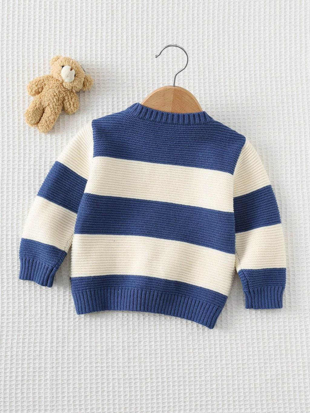 Cozy Pixies Pull Rayé en Maille Ours Bébé Garçon Multicolore