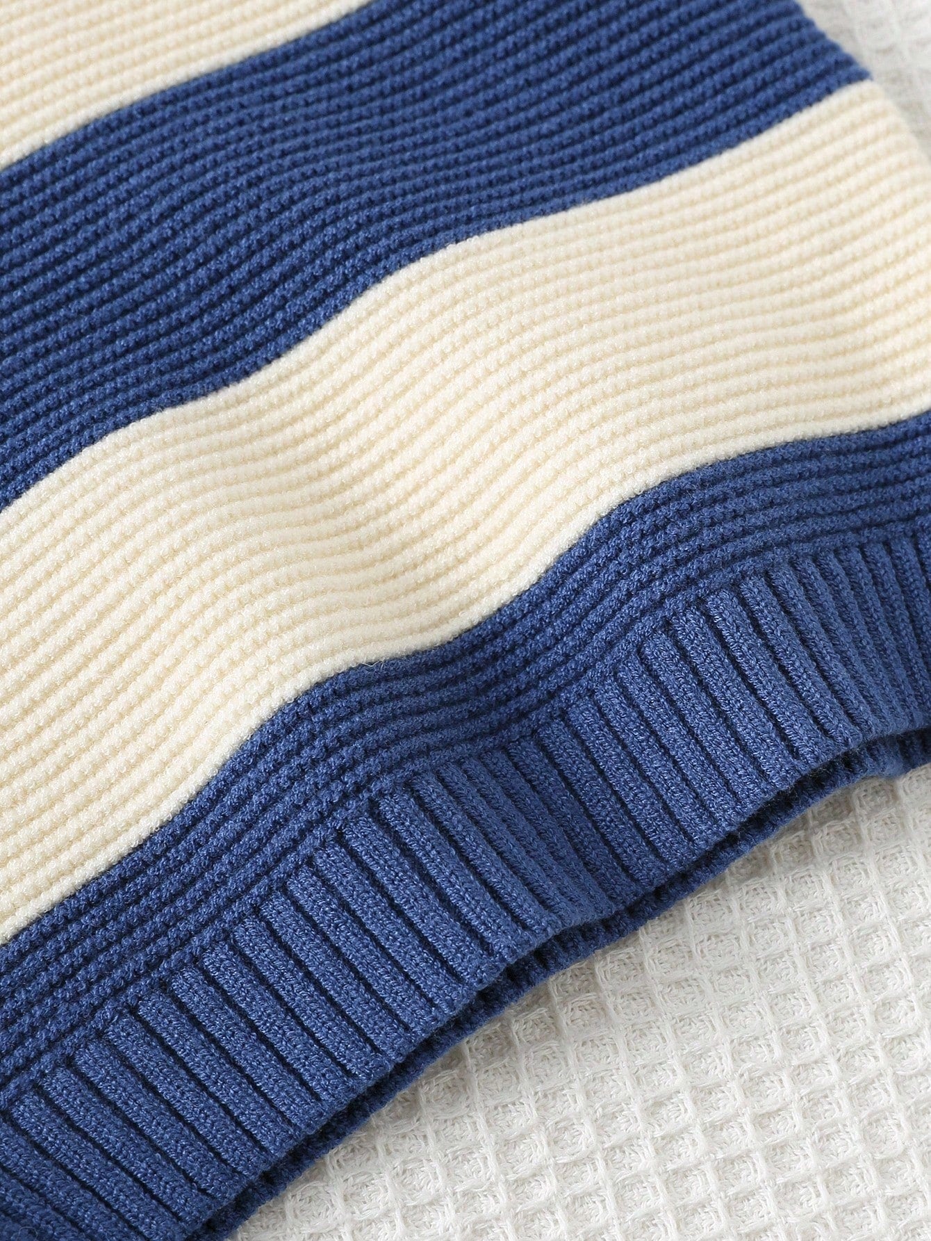 Cozy Pixies Pull Rayé en Maille Ours Bébé Garçon Multicolore