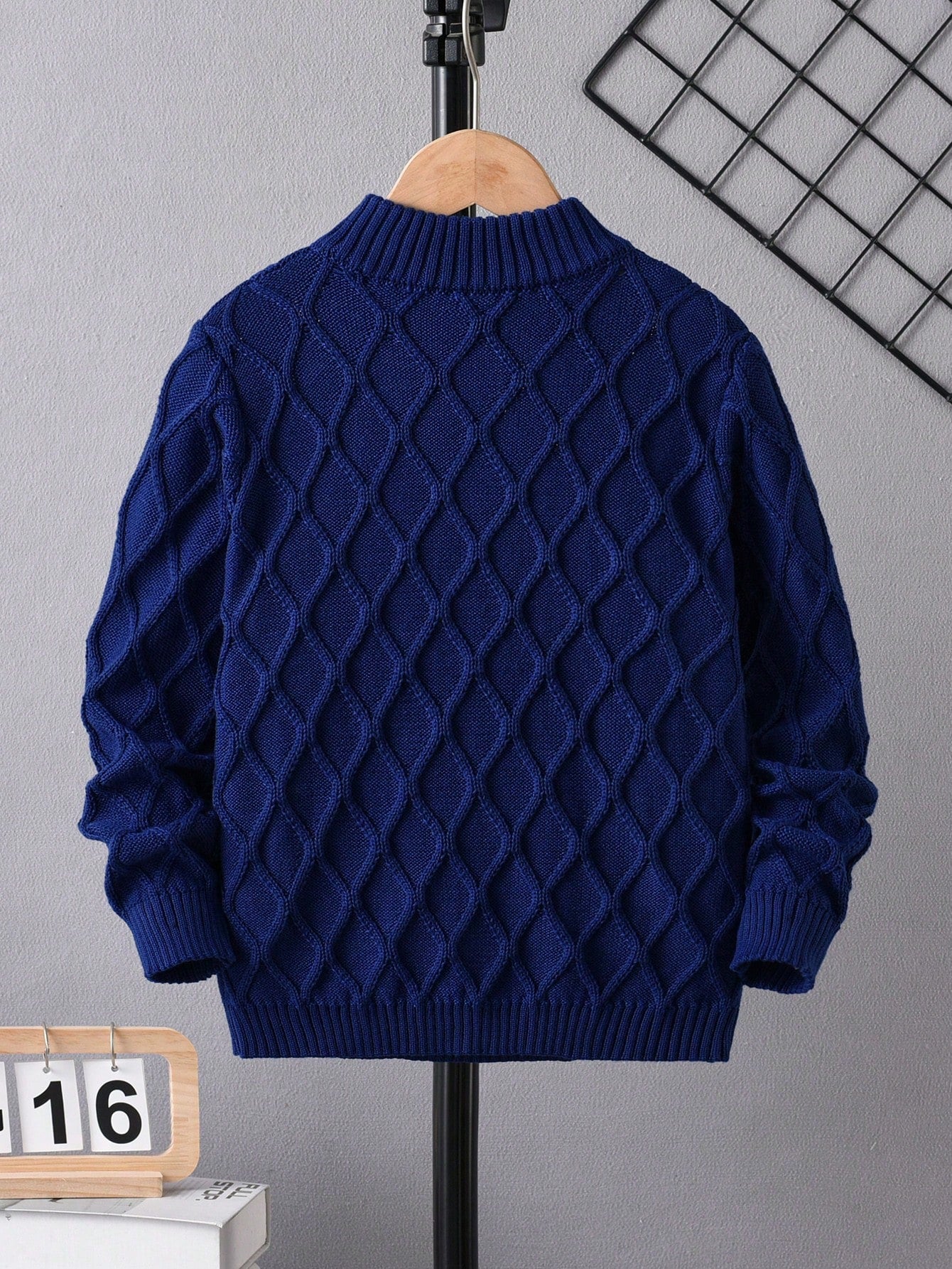 Boys' Argyle Half-Zip Pullover Sweater