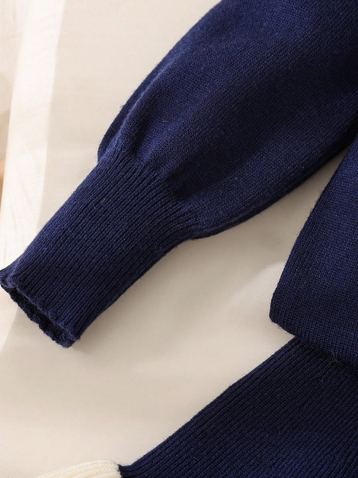 Baby Girls' Navy & White Bow & Ruffle Sweater & Skirt Set