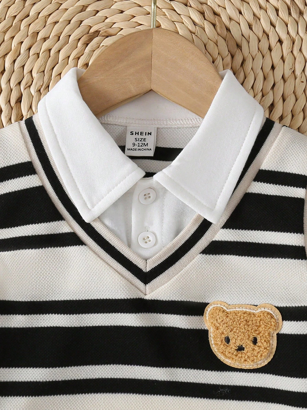 Ensemble chemise, gilet en tricot et pantalon Bambinoo x Playful Pals Baby Bear