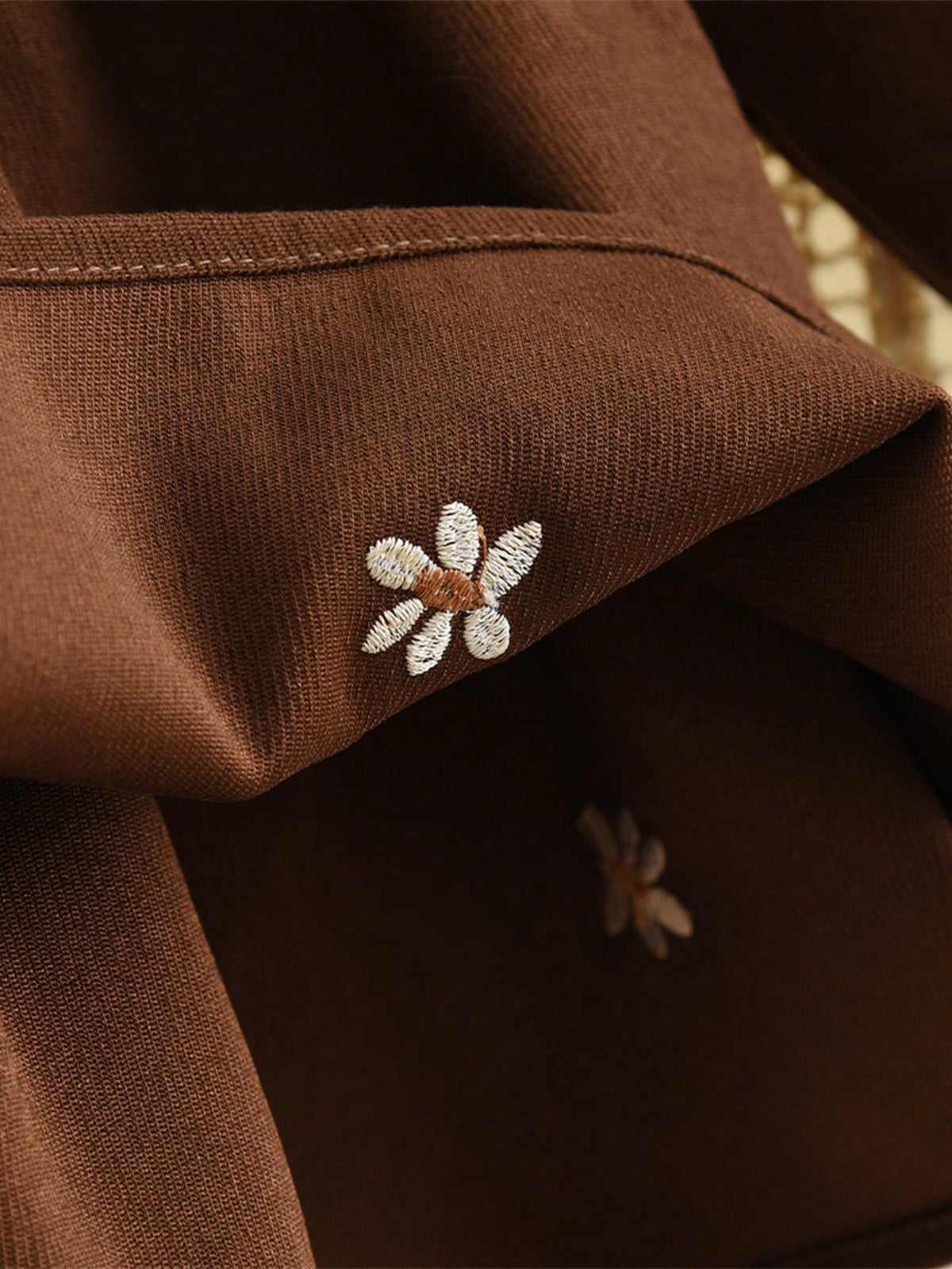 Baby Girls' Autumn Floral Embroidered Long-Sleeve Dress