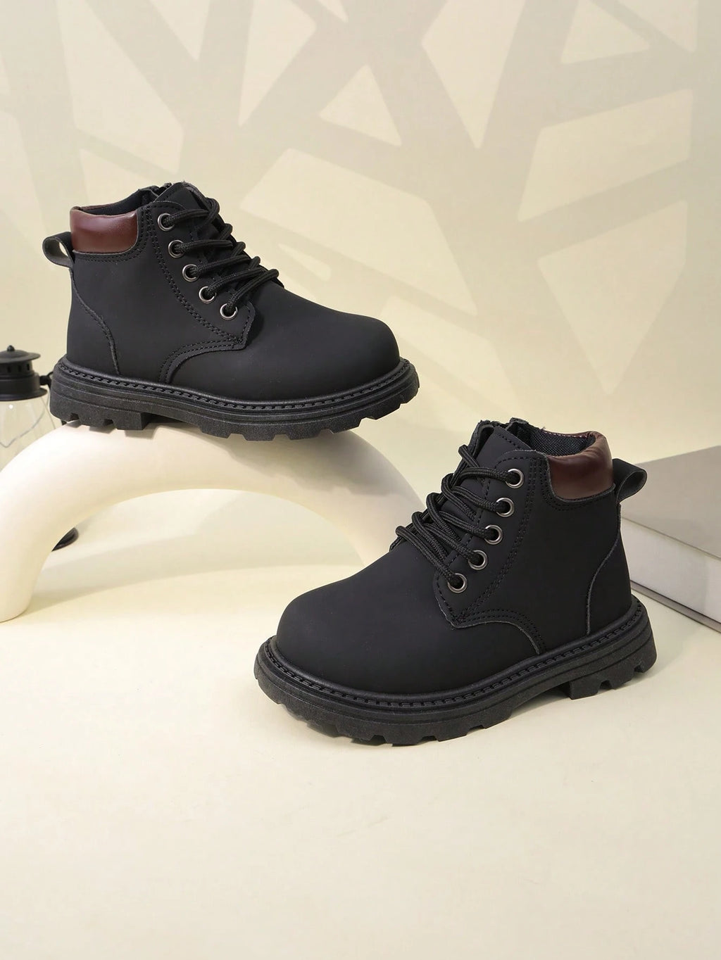 Boys' British Style Suede Ankle Boots