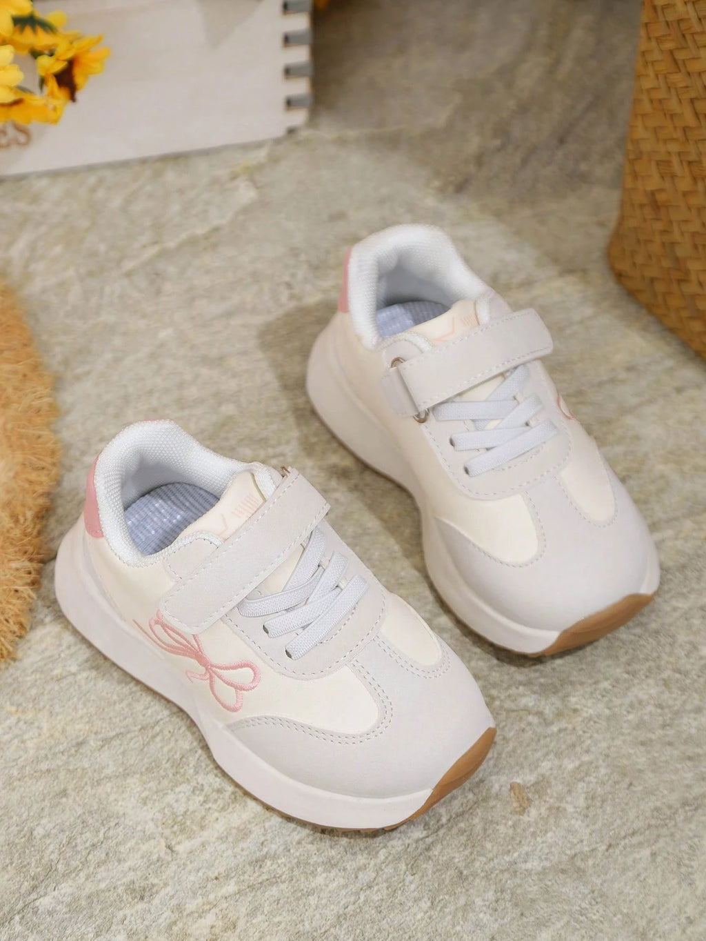 Girls' Bowknot Chunky Sneakers