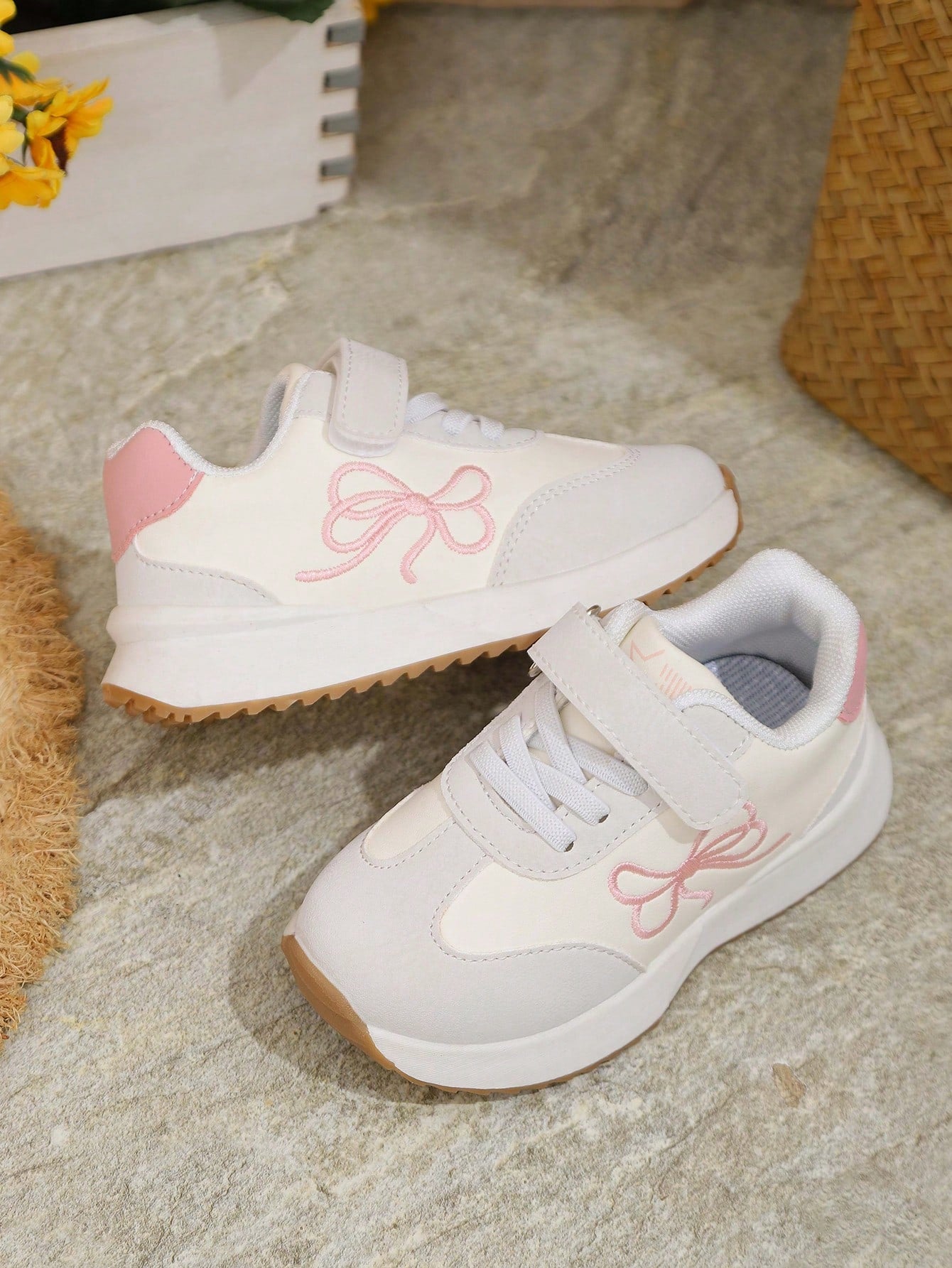 Girls' Bowknot Chunky Sneakers