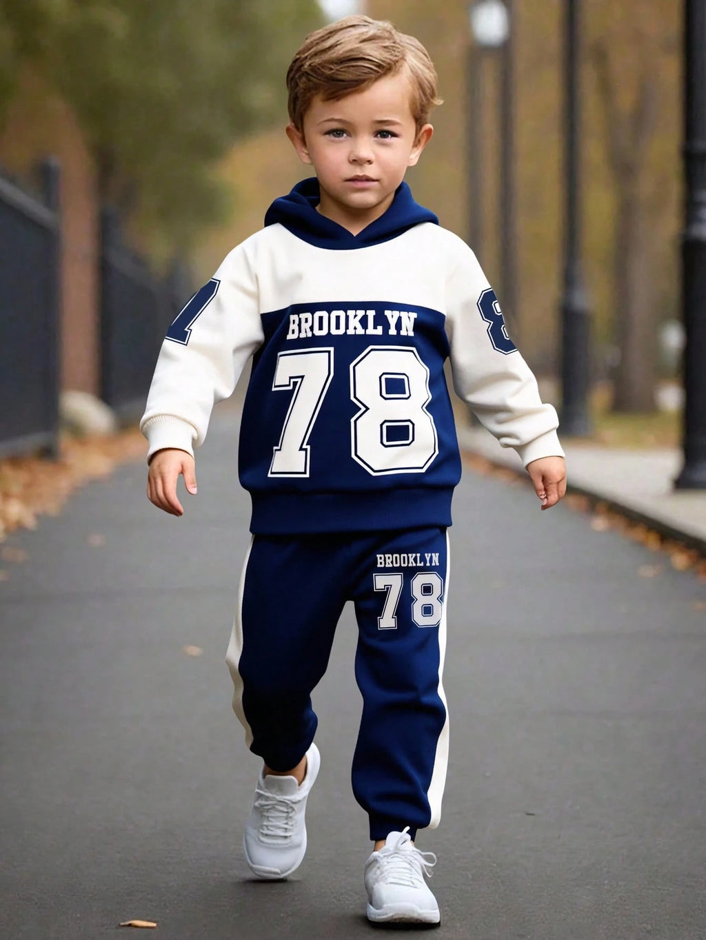 Bambinoo x Boys' "Brooklyn 78" Hoodie & Sweatpants Set