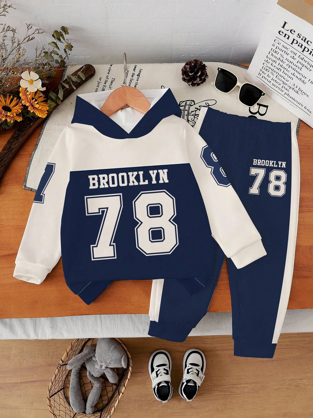 Bambinoo x Boys' "Brooklyn 78" Hoodie & Sweatpants Set