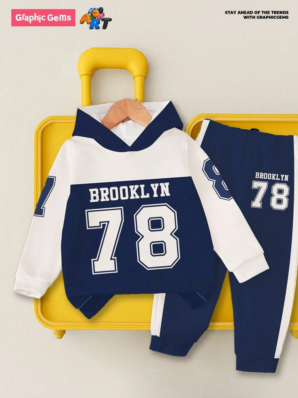 Bambinoo x Boys' "Brooklyn 78" Hoodie & Sweatpants Set