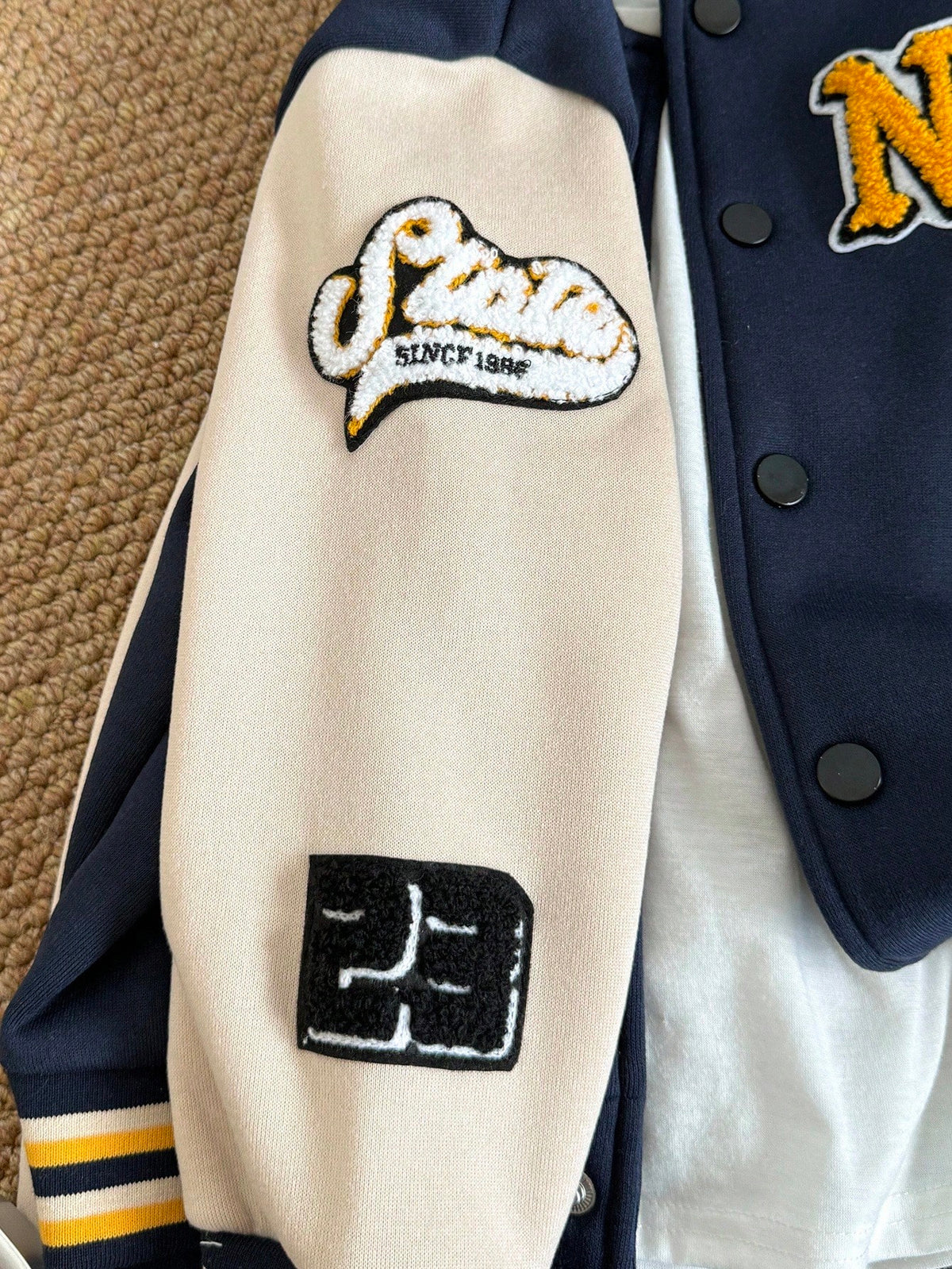Bambinoo x Playful Pals Boys' Collegiate Baseball Jacket & Pants Set