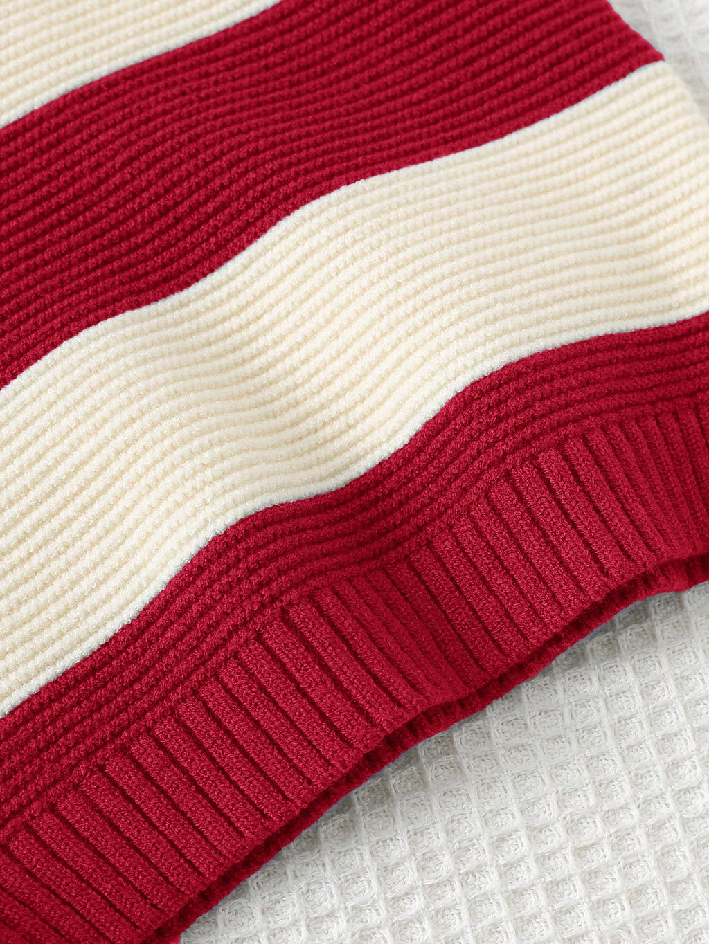 Pull en tricot rayé motif ours pour bébé garçon Cozy Pixies