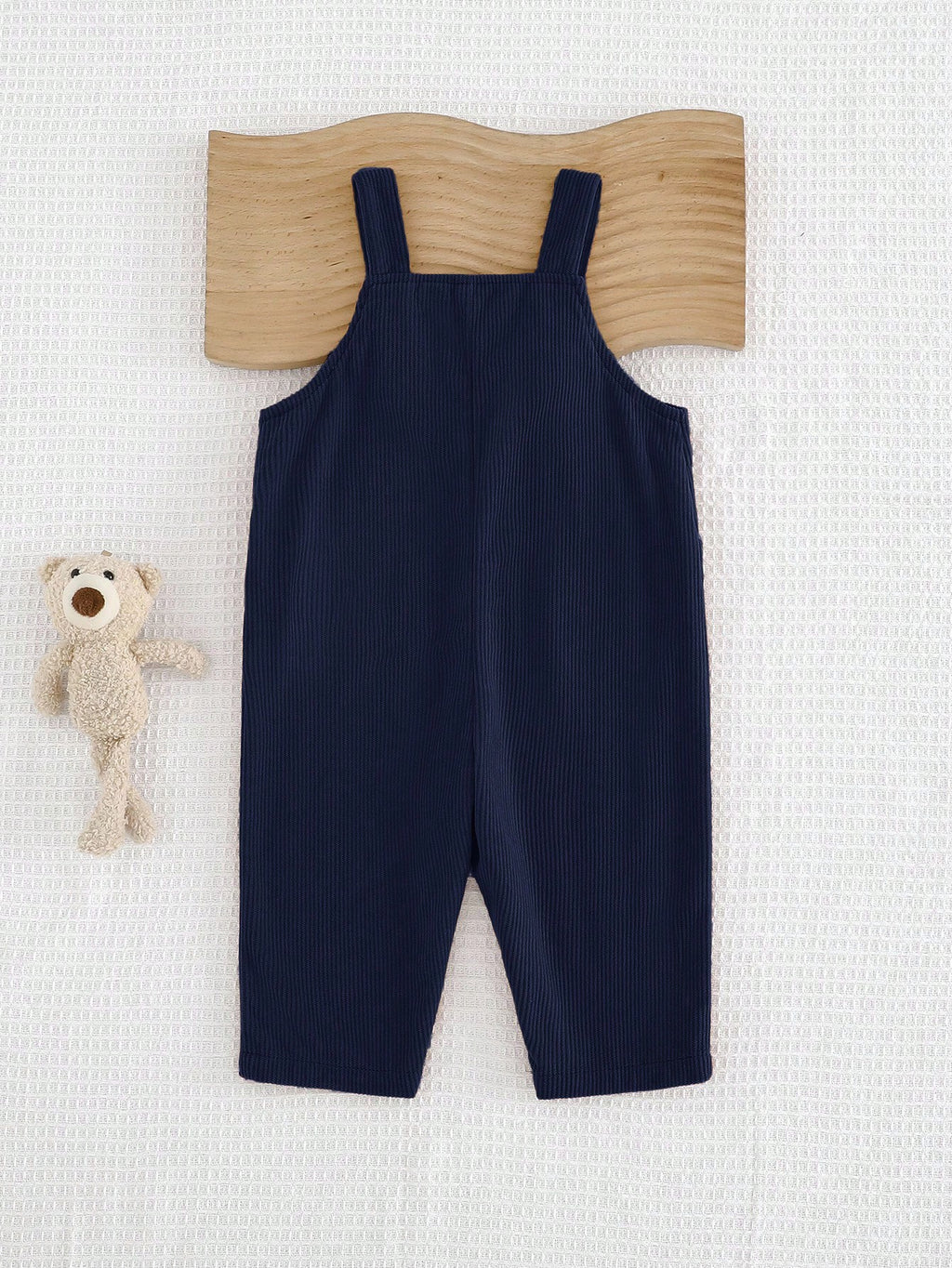 Cozy Pixies Baby Boy Cartoon Bear Bib Overall Jumpsuit (Autumn/Winter)
