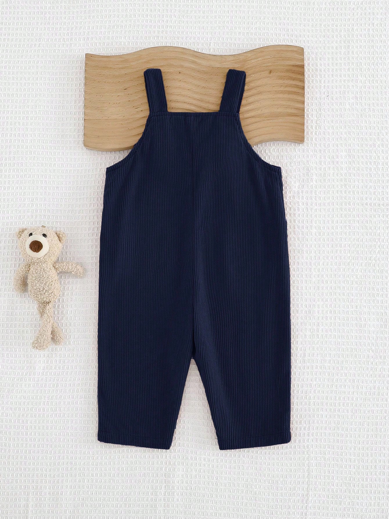 Cozy Pixies Baby Boy Cartoon Bear Bib Overall Jumpsuit (Autumn/Winter)