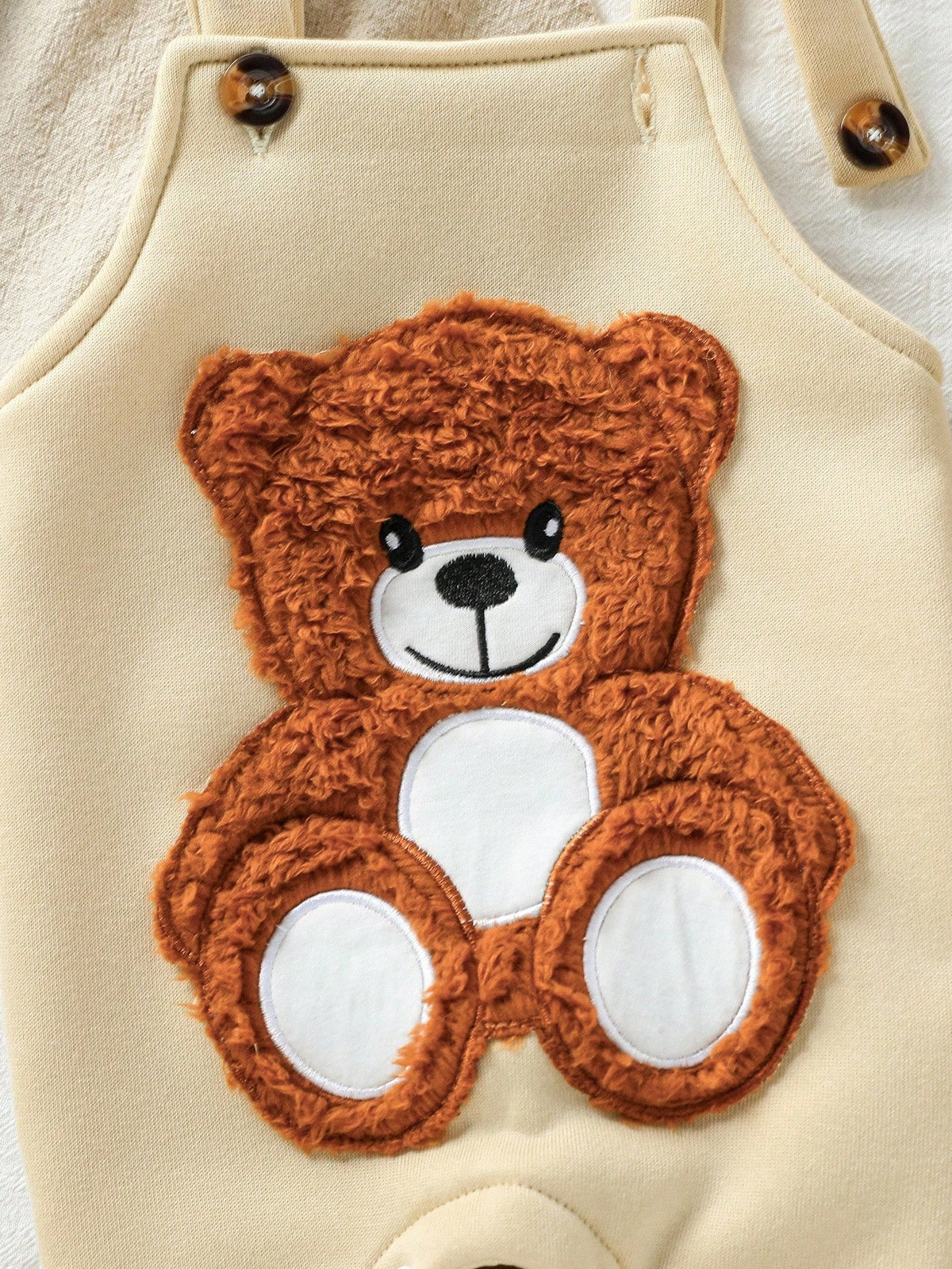 Playful Pals Baby Boy Teddy-Bear Jumpsuit Hoodie Set