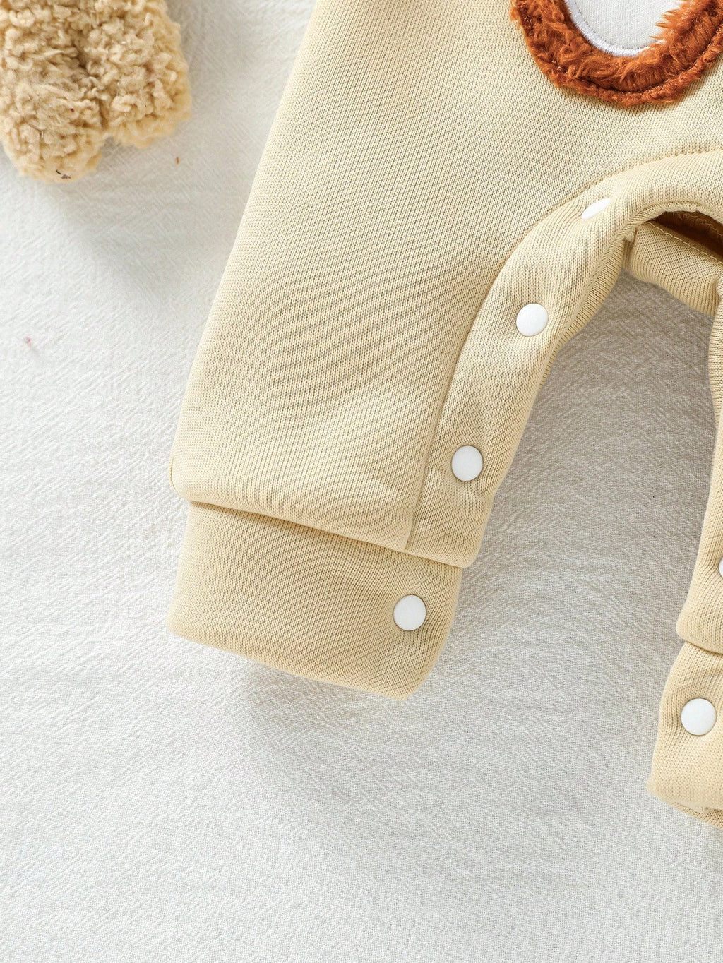 Playful Pals Baby Boy Teddy-Bear Jumpsuit Hoodie Set