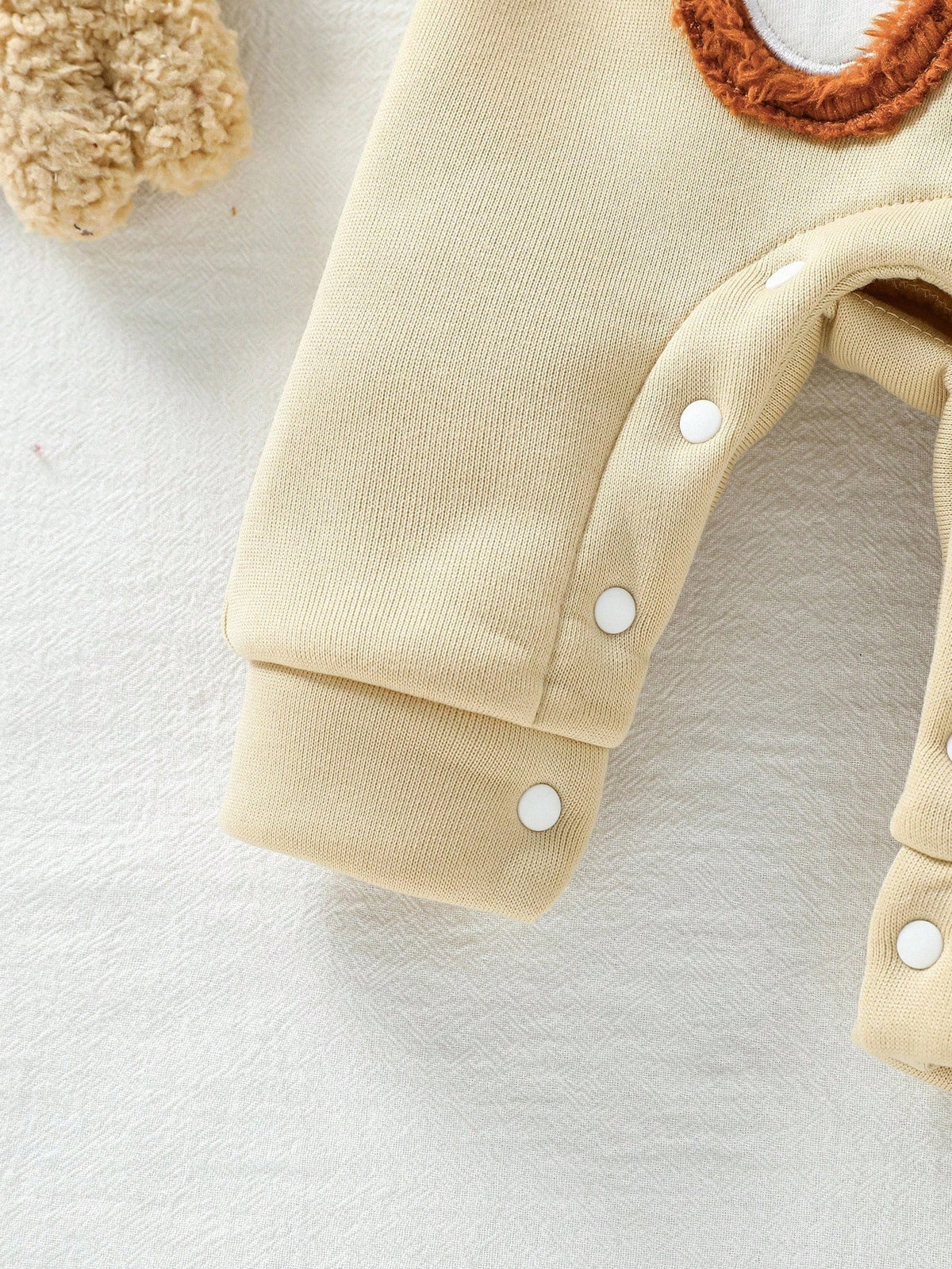 Playful Pals Baby Boy Teddy-Bear Jumpsuit Hoodie Set