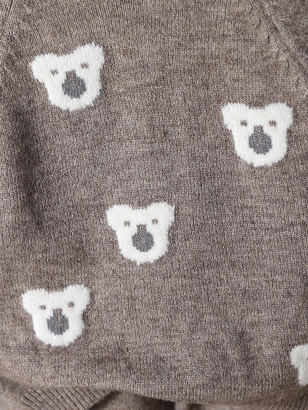 Bambinoo x Playful Pals Boys' Bear Jacquard Knit Sweater & Pants Set