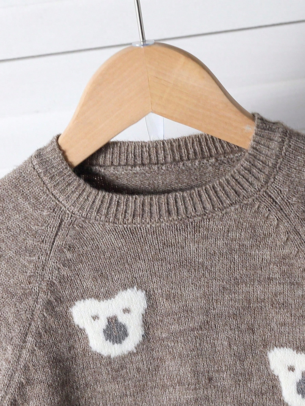 Bambinoo x Playful Pals Boys' Bear Jacquard Knit Sweater & Pants Set