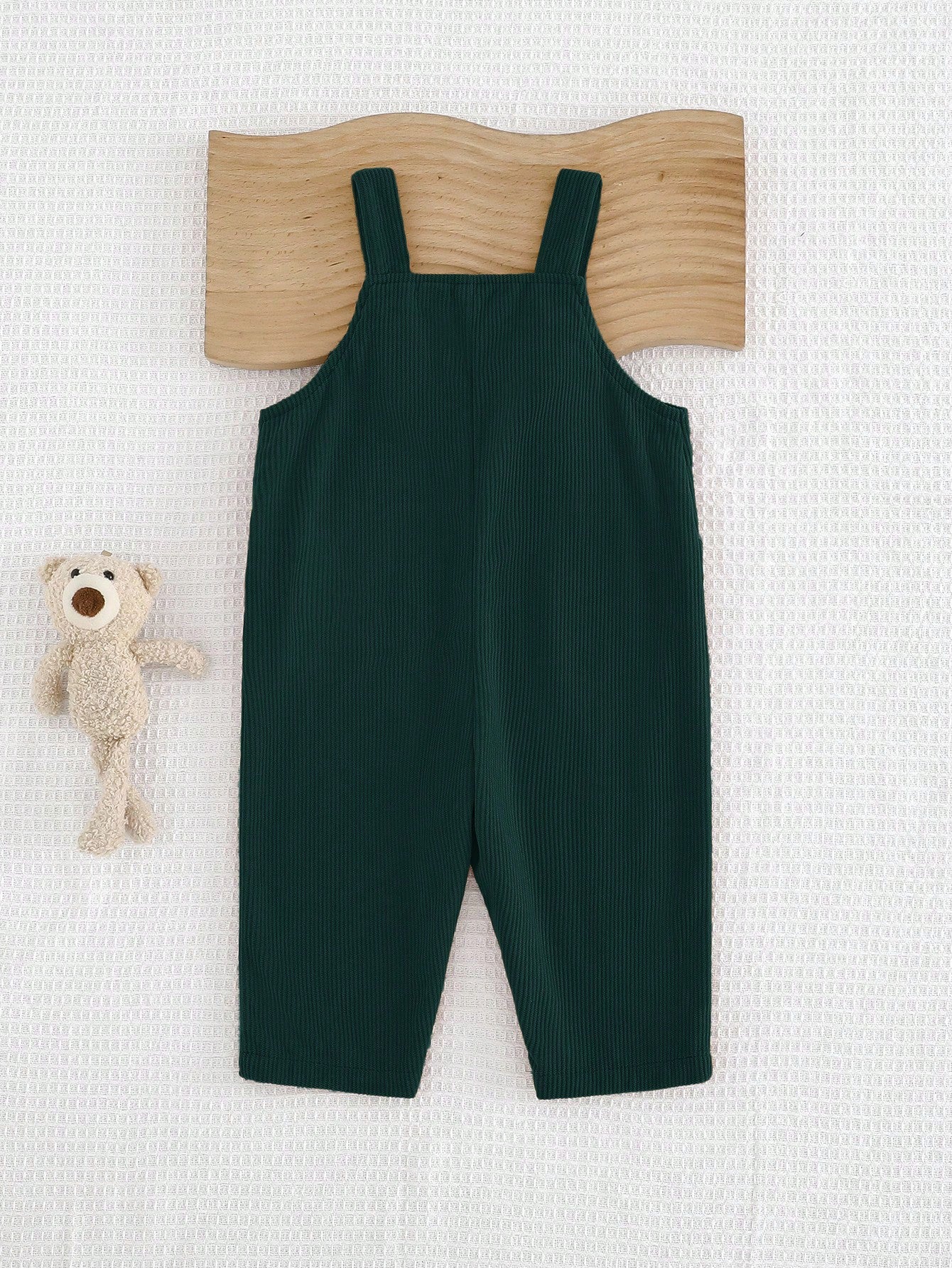 Cozy Pixies Baby Boy Cartoon Bear Bib Overall Jumpsuit (Autumn/Winter)