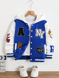 Veste Garçon Capuche Style Universitaire
