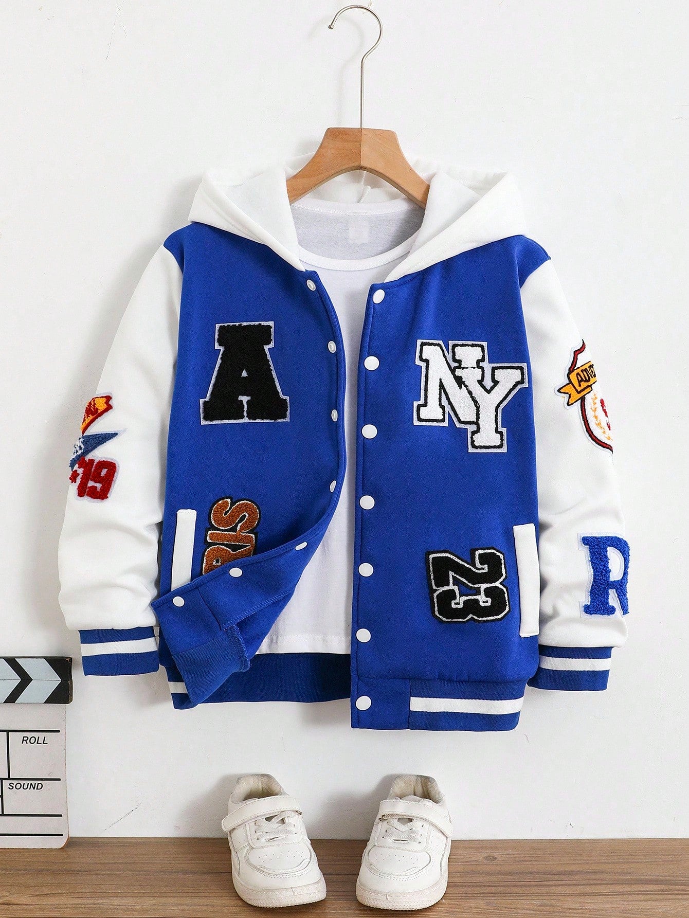Veste Garçon Capuche Style Universitaire