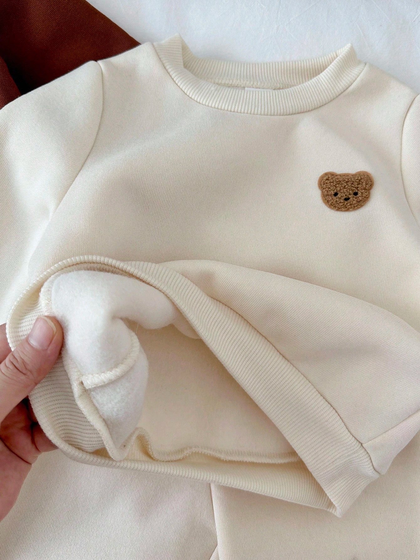 LMoss Kids Ensemble 6 pièces de survêtement et pantalon rayés marron pour bébé garçon