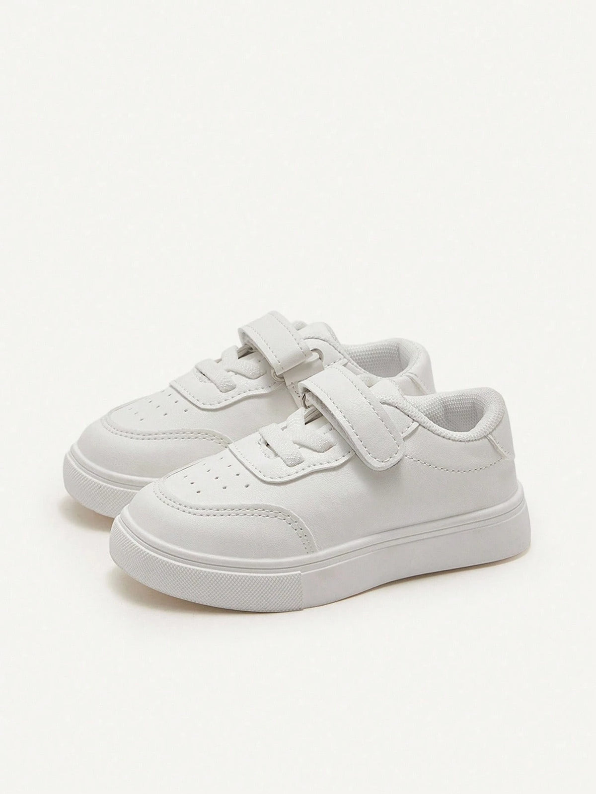 Cozy Pixies White Soft-Sole Baby Canvas Sneakers