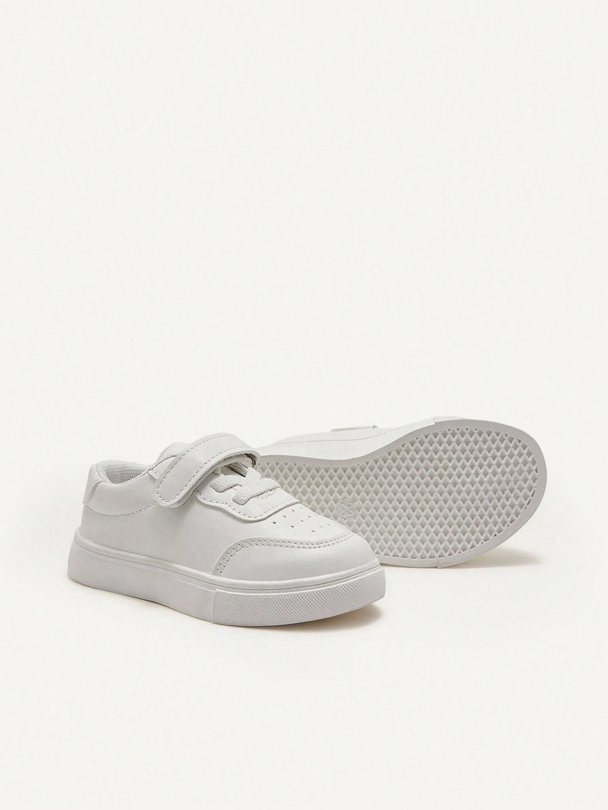 Cozy Pixies White Soft-Sole Baby Canvas Sneakers