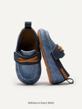 Cozy Pixies Kids' Plaid Lace-Up Canvas Slip-On Sneakers for Boys Blue