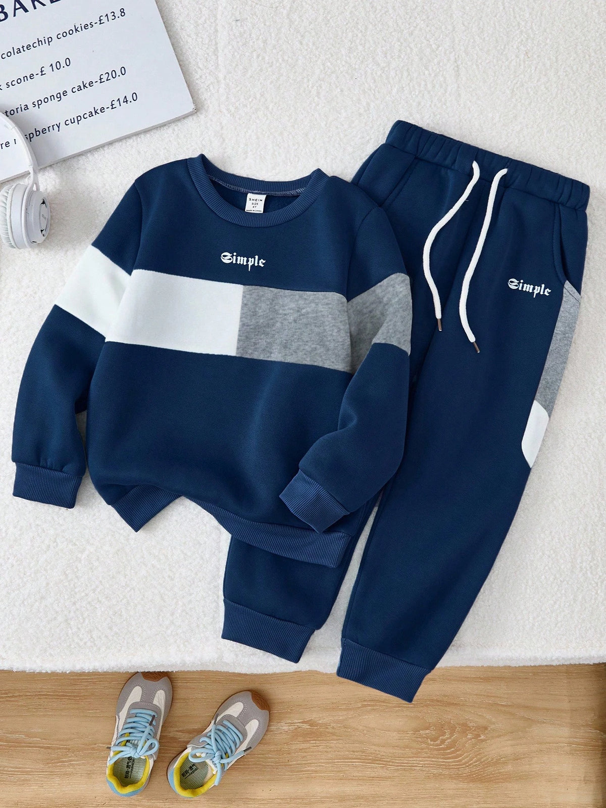 Bambinoo x Playful Pals Boys' Multicolor Sweatsuit Set