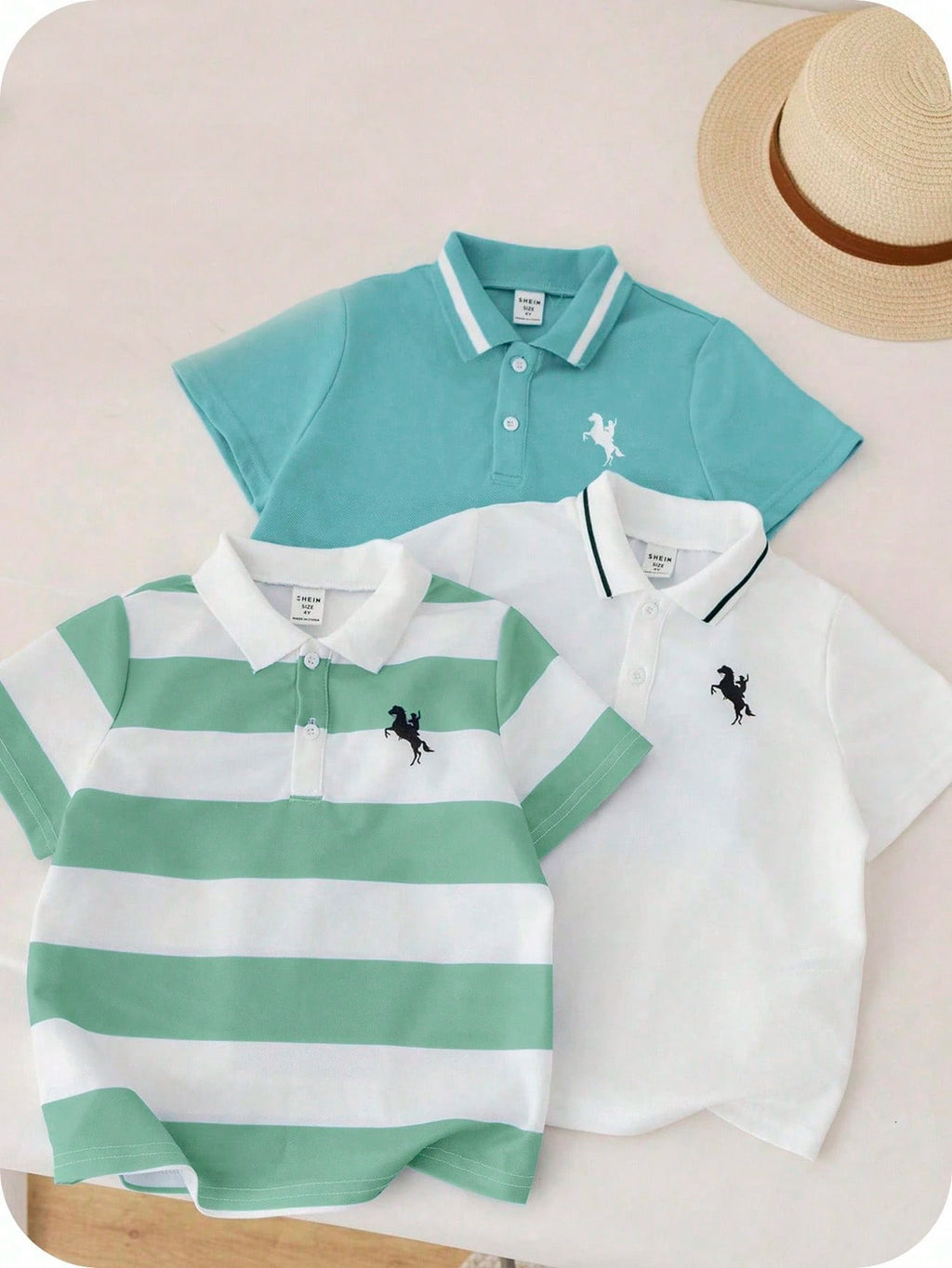 Lot de 3 Polos Garçon Sport Style Collège