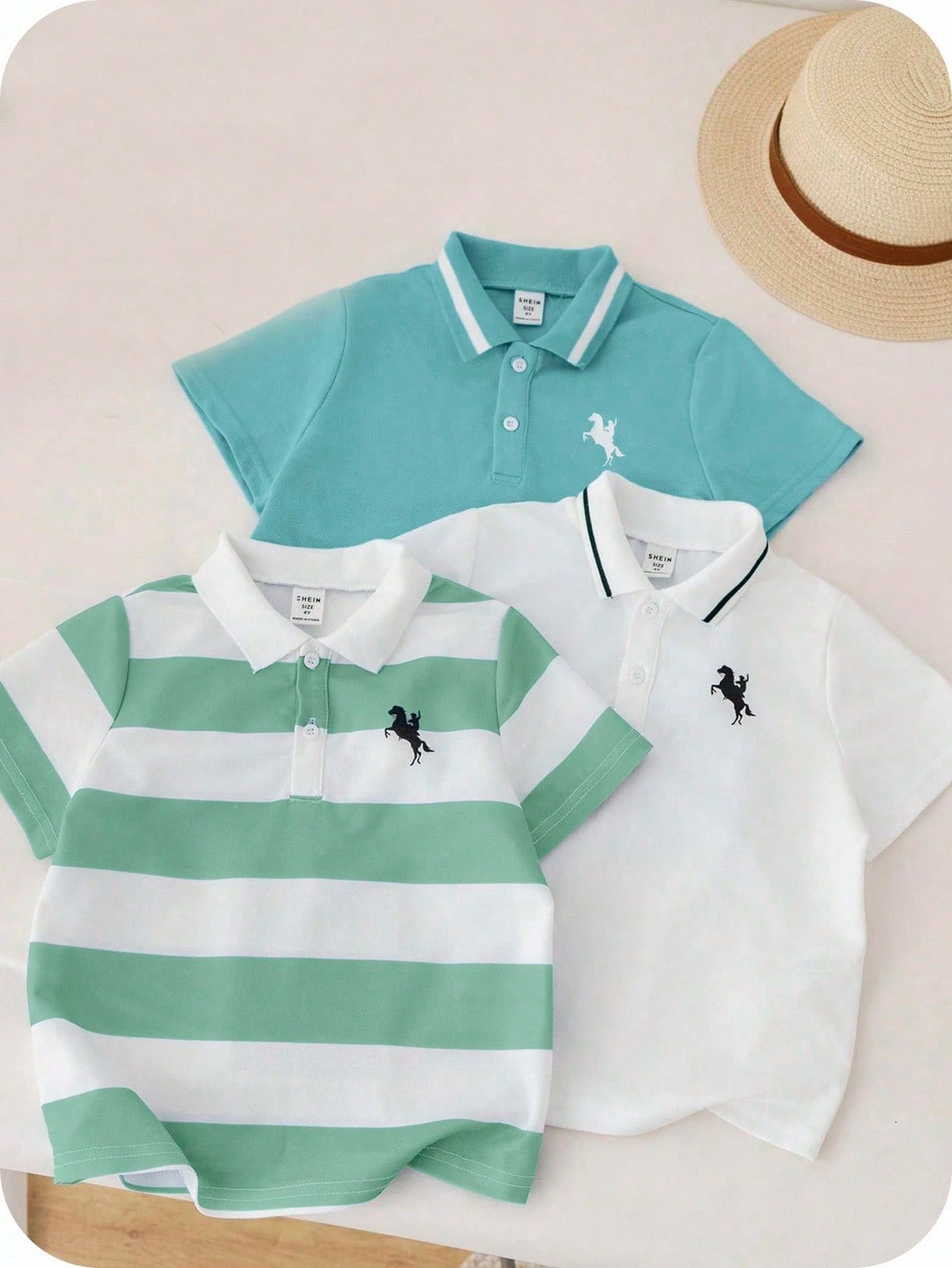 Lot de 3 Polos Garçon Sport Style Collège