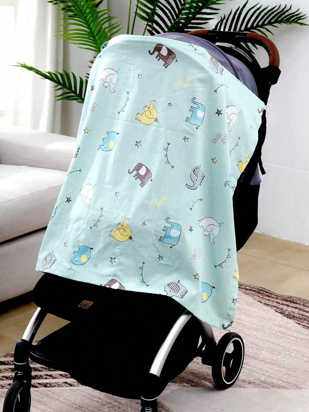 360° All-Round Breathable Nursing Cover Poncho with Mesh & Arched Neckline